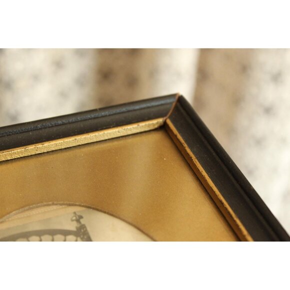 Vintage 1900s Framed Photograph, Victorian Baby Edwardian Black And White Sepia - Picture 5 of 10